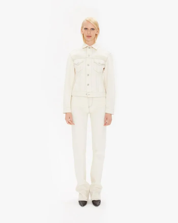 Jackets and Blazers Women Helmut Lang Femme Trucker Jean Jacket In Natural Natural
