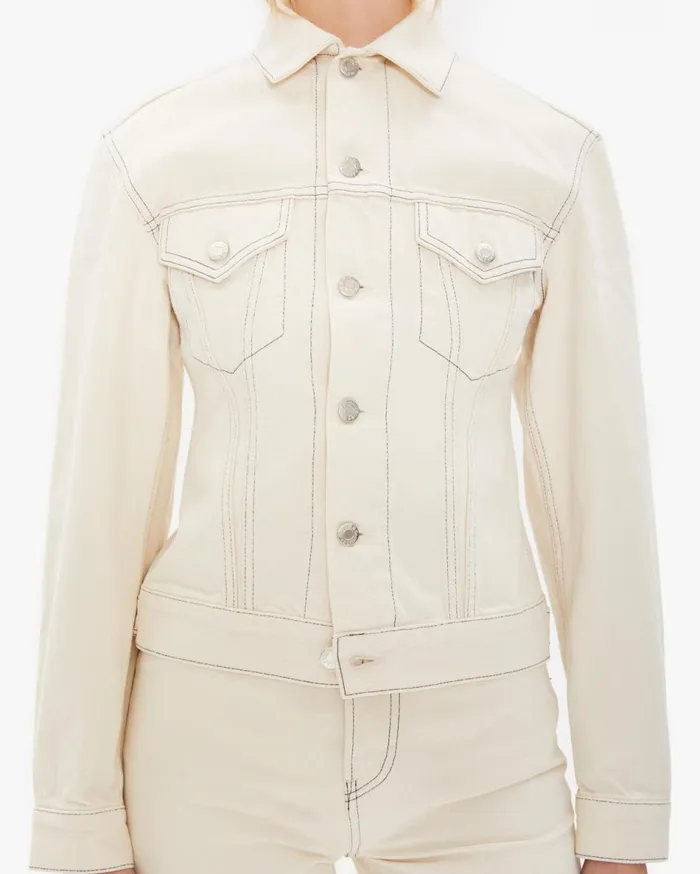 Jackets and Blazers Women Helmut Lang Femme Trucker Jean Jacket In Natural Natural