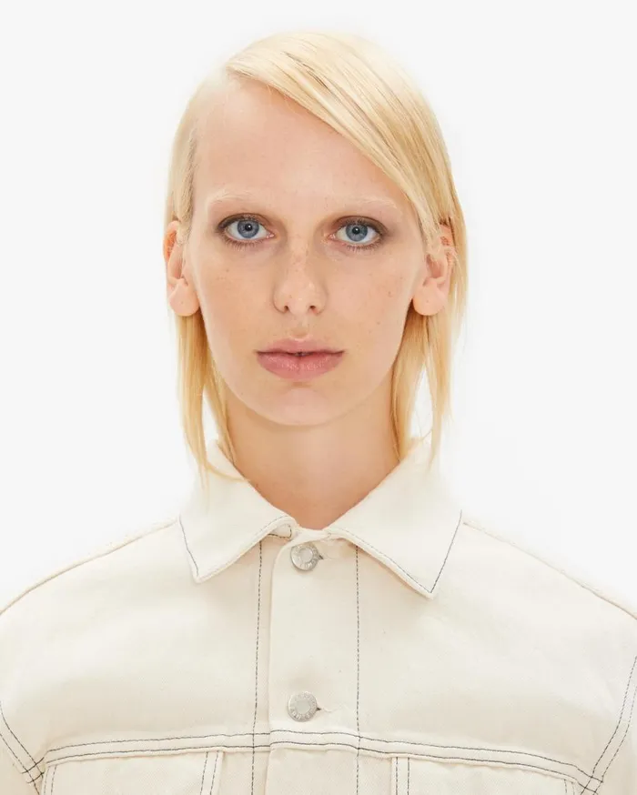 Jackets and Blazers Women Helmut Lang Femme Trucker Jean Jacket In Natural Natural