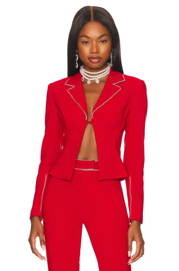 Jackets and Coats Women Lovers and Friends Catalina Micro Jacket Cherry Red