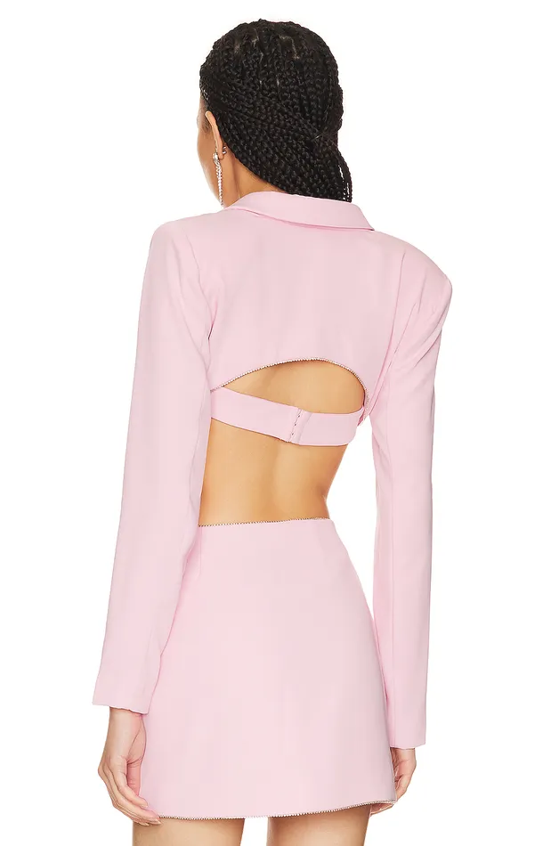 Jackets and Coats Women Lovers and Friends Tia Embellished Cropped Blazer Baby Pink Jackets and Coats Women Lovers and Friends Tia Embellished Cropped Blazer Baby Pink