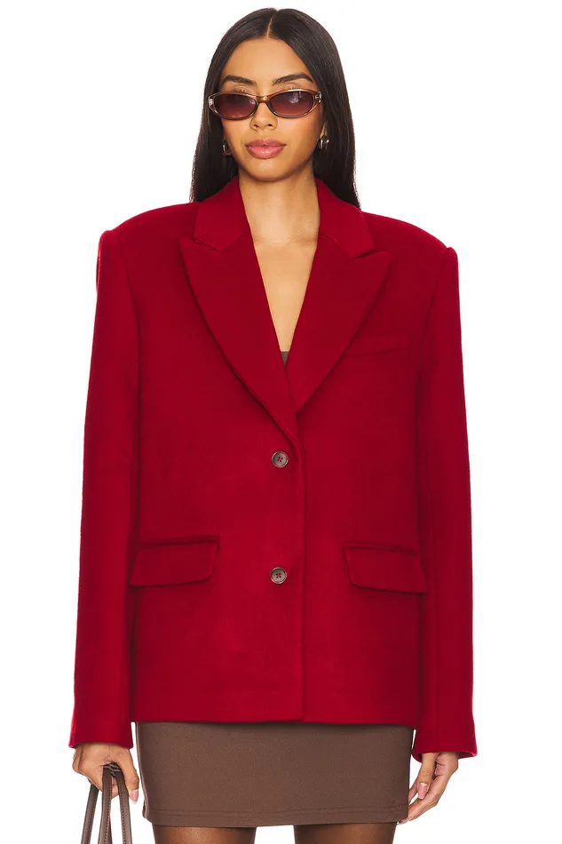 Jackets and Coats Women Lovers and Friends X Emily Gemma Micah Blazer Red Jackets and Coats Women Lovers and Friends X Emily Gemma Micah Blazer Red