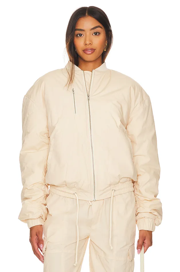 Jackets and Coats Women Lovers and Friends X Lindsi Lane Wren Bomber Jacket Macadamia Neutral Jackets and Coats Women Lovers and Friends X Lindsi Lane Wren Bomber Jacket Macadamia Neutral