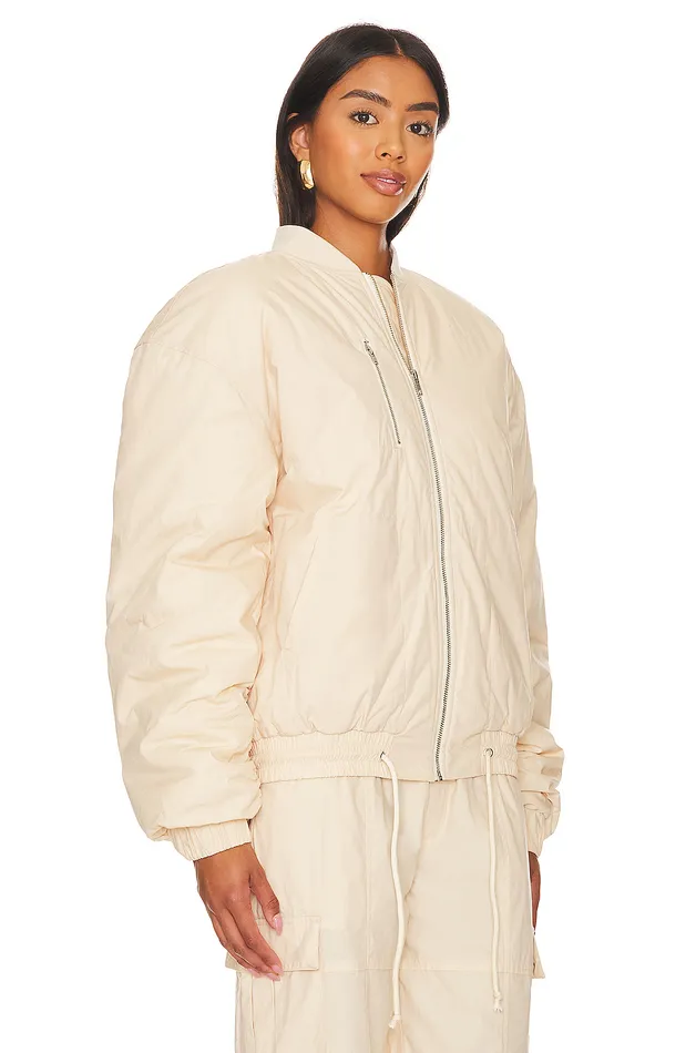 Jackets and Coats Women Lovers and Friends X Lindsi Lane Wren Bomber Jacket Macadamia Neutral Jackets and Coats Women Lovers and Friends X Lindsi Lane Wren Bomber Jacket Macadamia Neutral