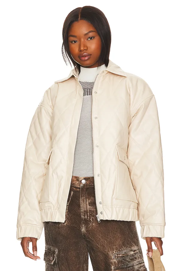 Jackets and Coats Women Lovers and Friends X Rachel Rylee Faux Leather Jacket Bone White Jackets and Coats Women Lovers and Friends X Rachel Rylee Faux Leather Jacket Bone White