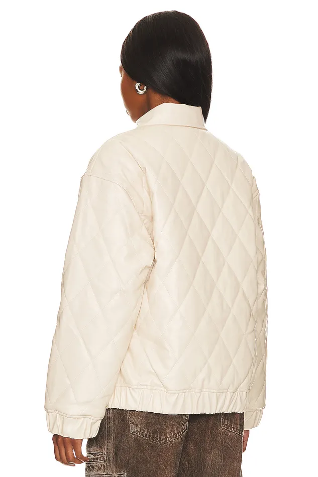 Jackets and Coats Women Lovers and Friends X Rachel Rylee Faux Leather Jacket Bone White