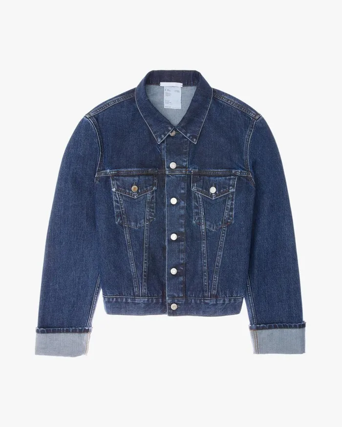 Jackets Men Helmut Lang Cuffed Monogram Masc Trucker Jean Jacket Dark Stone Wash