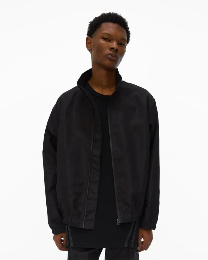 Jackets Men Helmut Lang Logo Track Jacket Basalt Black