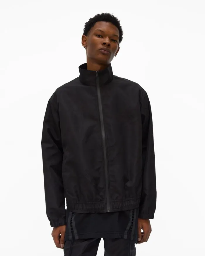 Jackets Men Helmut Lang Logo Track Jacket Basalt Black
