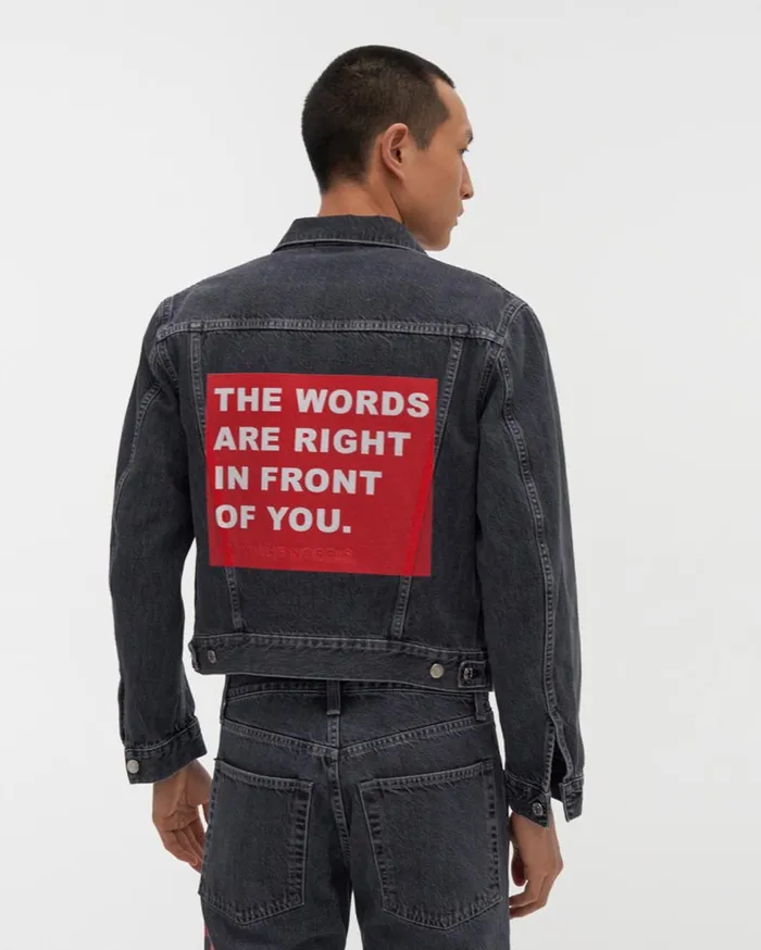 Jackets Men Helmut Lang Willie Norris Masc Trucker Jean Jacket Acc Midnight Stone Universe