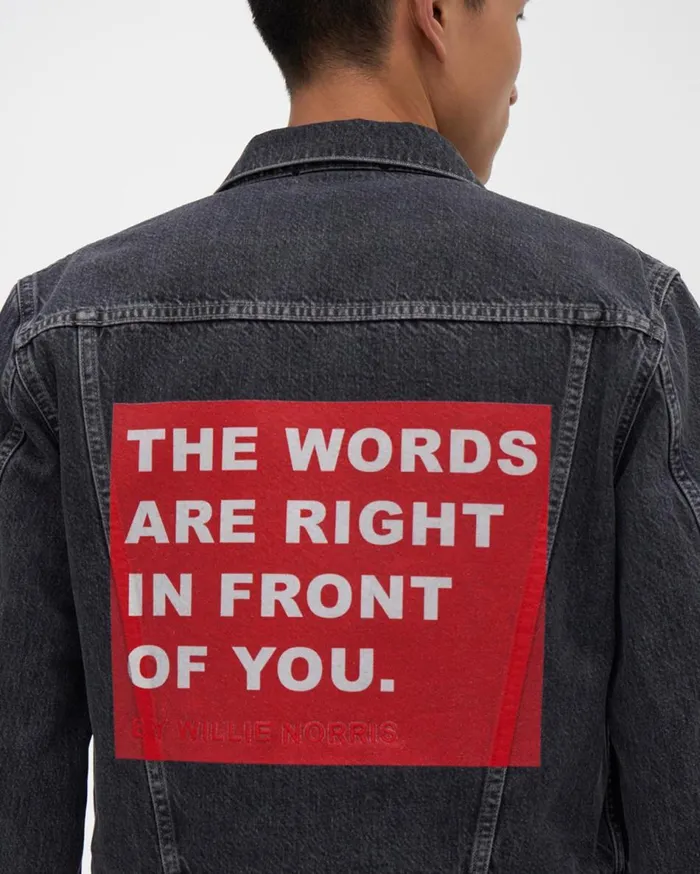 Jackets Men Helmut Lang Willie Norris Masc Trucker Jean Jacket Acc Midnight Stone Universe