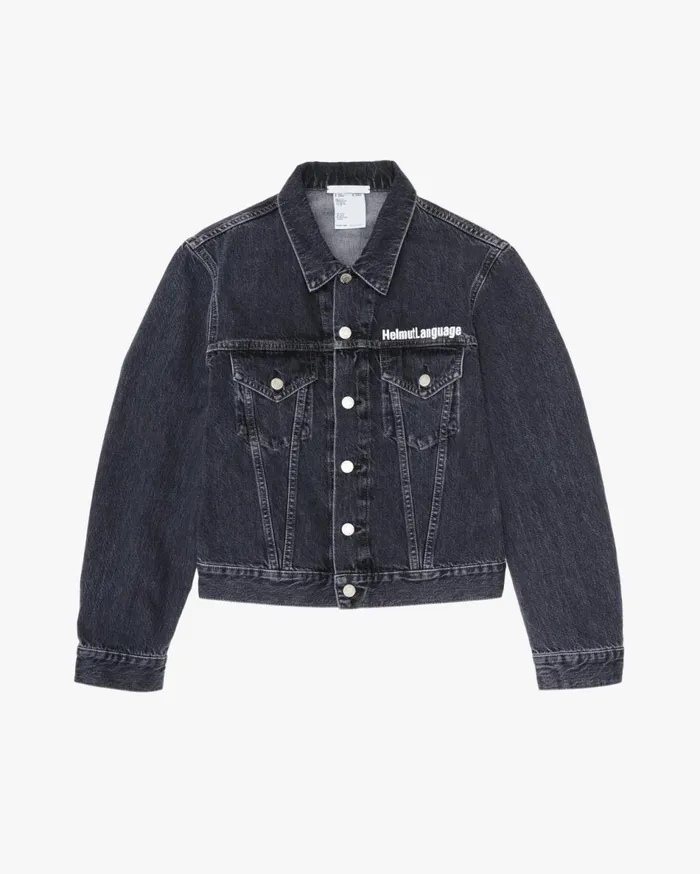 Jackets Men Helmut Lang Willie Norris Masc Trucker Jean Jacket Acc Midnight Stone Universe
