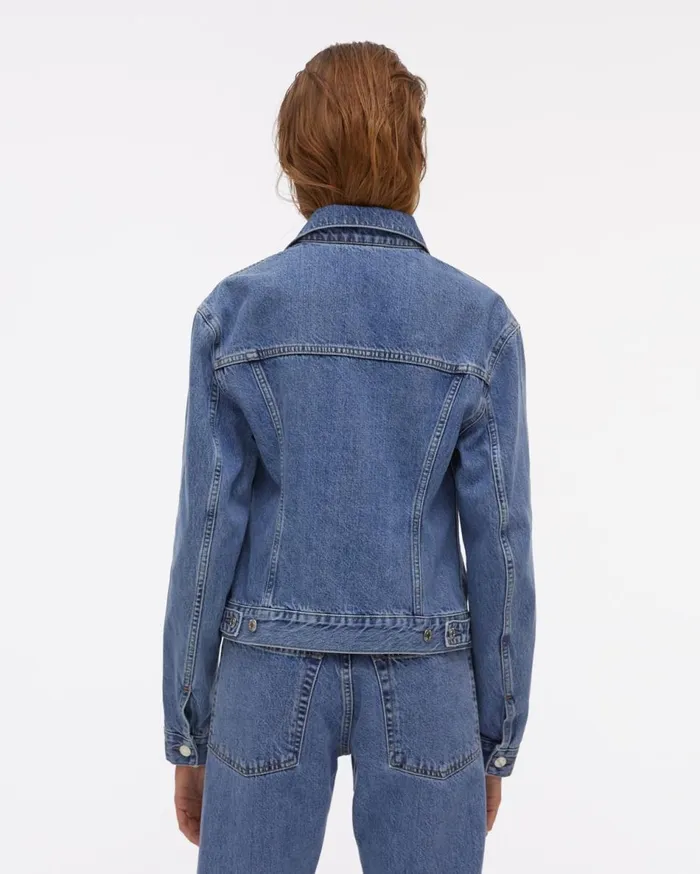 Jackets Women Helmut Lang Femme Trucker Jacket Acc Hi Contrast Indigo