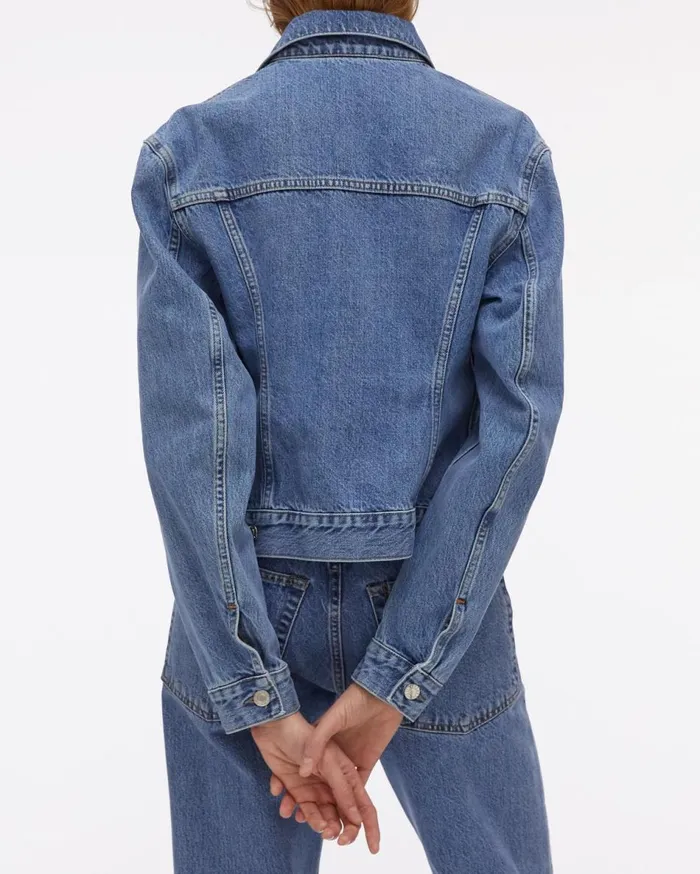 Jackets Women Helmut Lang Femme Trucker Jacket Acc Hi Contrast Indigo