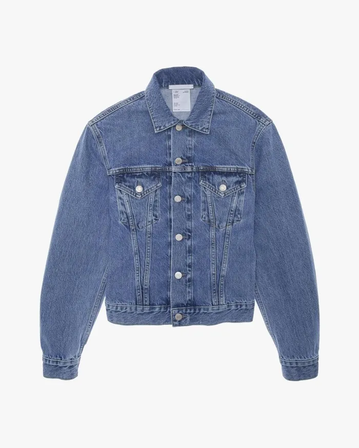 Jackets Women Helmut Lang Femme Trucker Jacket Acc Hi Contrast Indigo