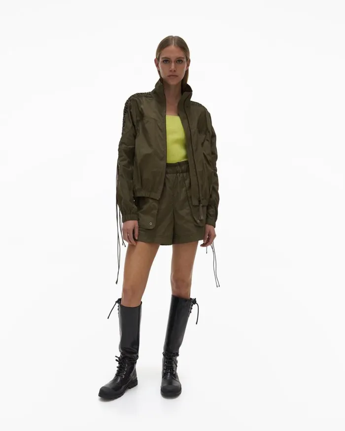 Jackets Women Helmut Lang Lacing Jacket Burnt Olive