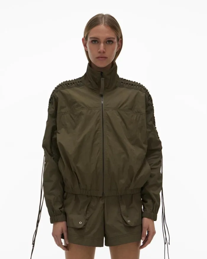 Jackets Women Helmut Lang Lacing Jacket Burnt Olive