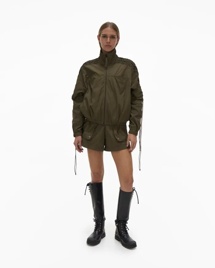Jackets Women Helmut Lang Lacing Jacket Burnt Olive