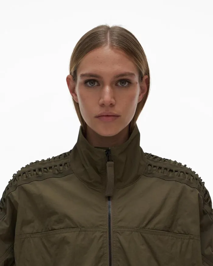 Jackets Women Helmut Lang Lacing Jacket Burnt Olive