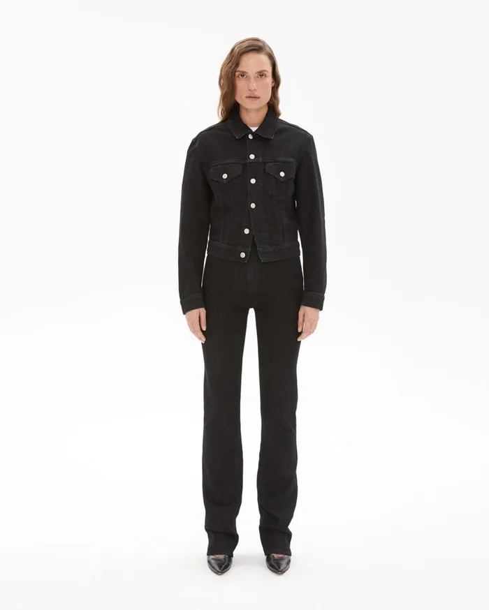 Jackets Women Helmut Lang Masc Trucker Denim Jacket In Black Black