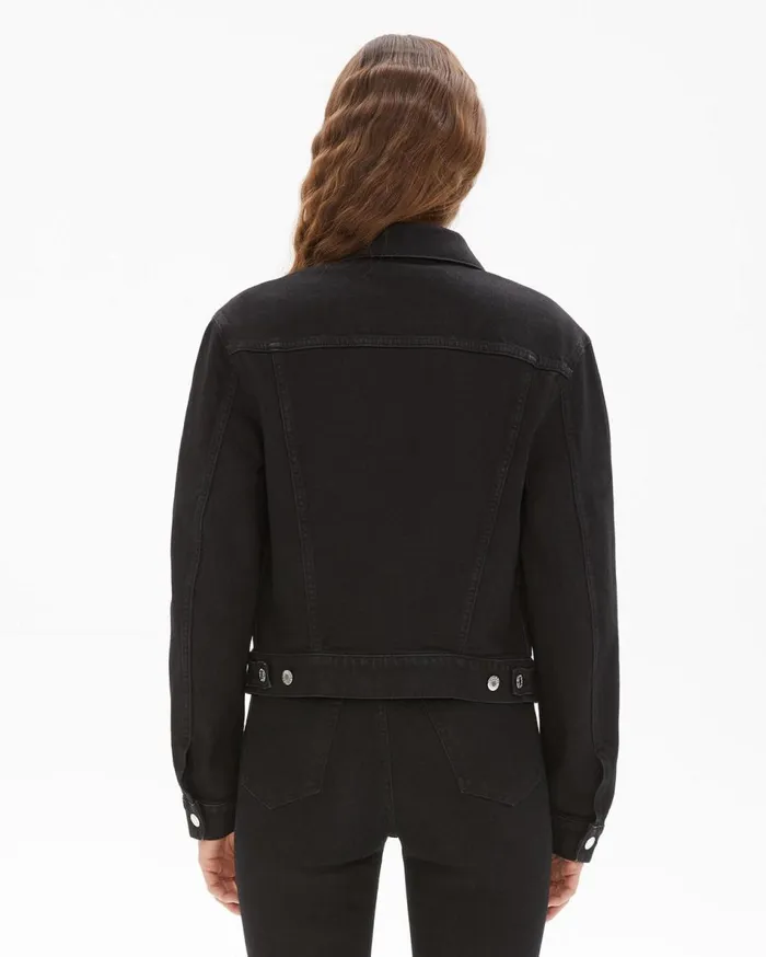 Jackets Women Helmut Lang Masc Trucker Denim Jacket In Black Black