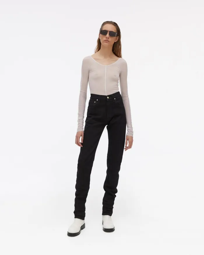 Jeans Women Helmut Lang Masc Hi Straight Jeans Black