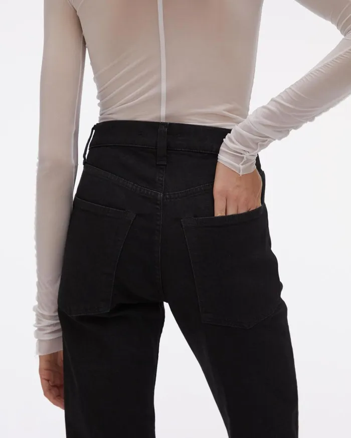Jeans Women Helmut Lang Masc Hi Straight Jeans Black