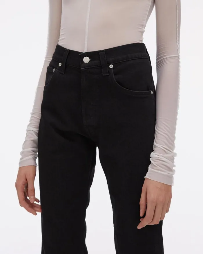 Jeans Women Helmut Lang Masc Hi Straight Jeans Black