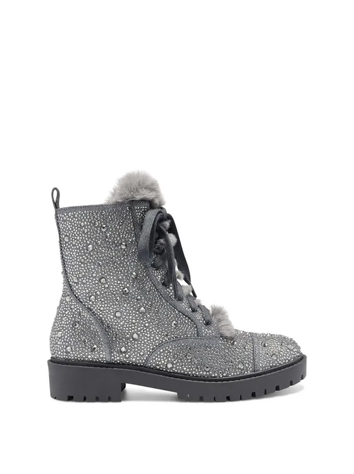 Jessica Simpson Boots and Booties Women Kalirah Boot In Pewter Pewter Sparkle Jessica Simpson Boots and Booties Women Kalirah Boot In Pewter Pewter Sparkle