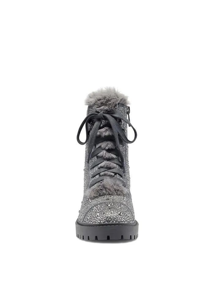 Jessica Simpson Boots and Booties Women Kalirah Boot In Pewter Pewter Sparkle