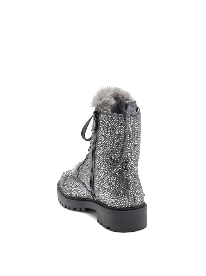 Jessica Simpson Boots and Booties Women Kalirah Boot In Pewter Pewter Sparkle