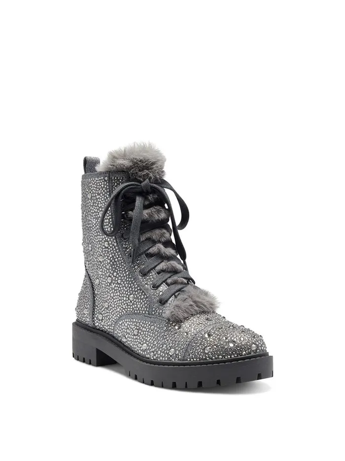 Jessica Simpson Boots and Booties Women Kalirah Boot In Pewter Pewter Sparkle