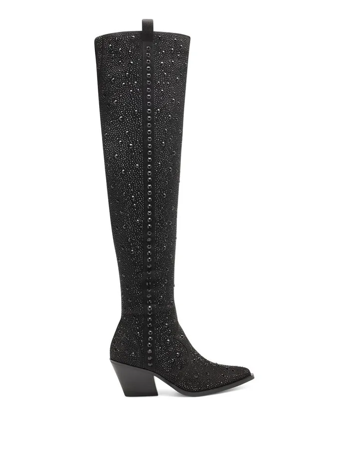 Jessica Simpson Boots and Booties Women Zeana Boot In Embellished Black Embellished Black Jessica Simpson Boots and Booties Women Zeana Boot In Embellished Black Embellished Black