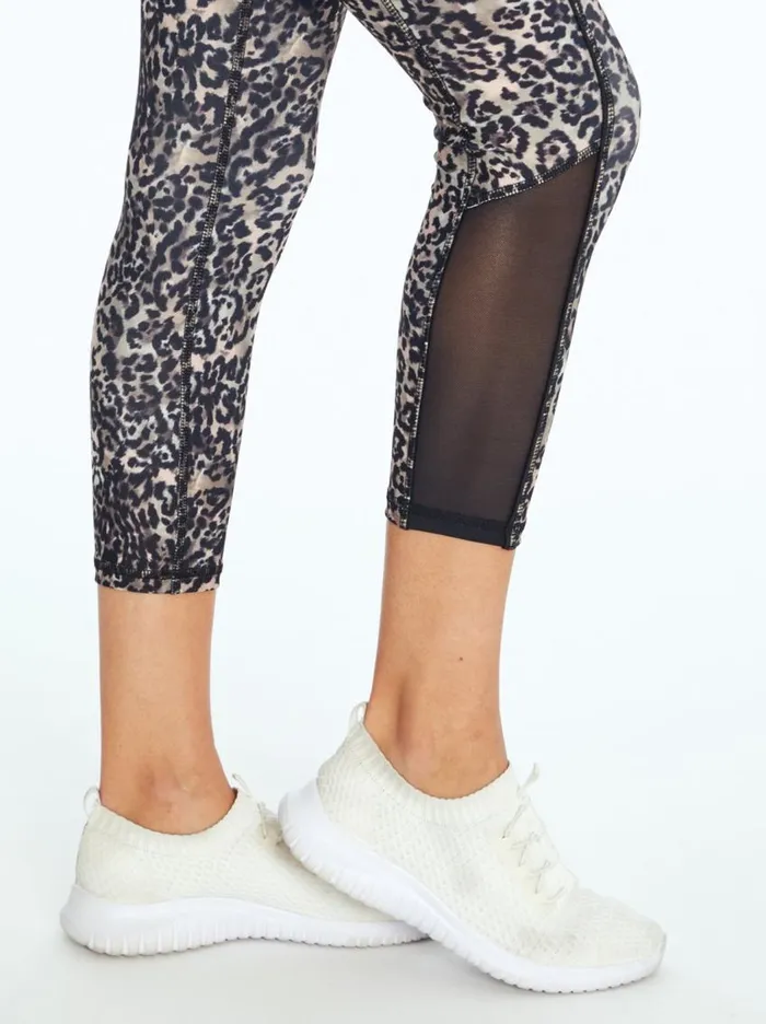 Jessica Simpson Bottoms Women Ace Capri In Cinder Cheetah Cinder Cheetah