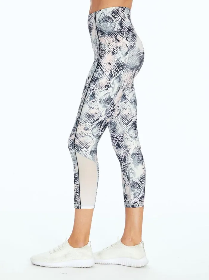 Jessica Simpson Bottoms Women Ace Capri In Veiled Rose Watercolor Snake Veiled Rose Watercolor Snake