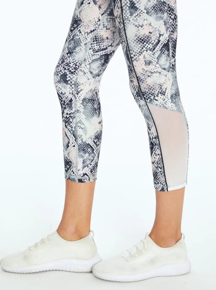 Jessica Simpson Bottoms Women Ace Capri In Veiled Rose Watercolor Snake Veiled Rose Watercolor Snake