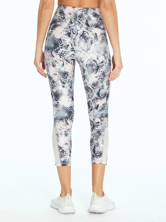 Jessica Simpson Bottoms Women Ace Capri In Veiled Rose Watercolor Snake Veiled Rose Watercolor Snake