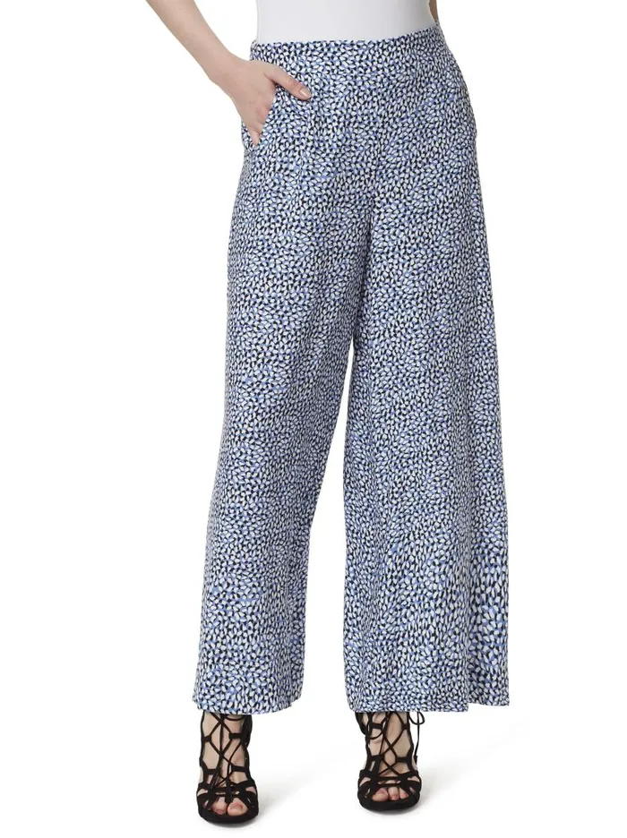 Jessica Simpson Bottoms Women Julie Wide Leg Pants In Paint Daubs Paint Daubs