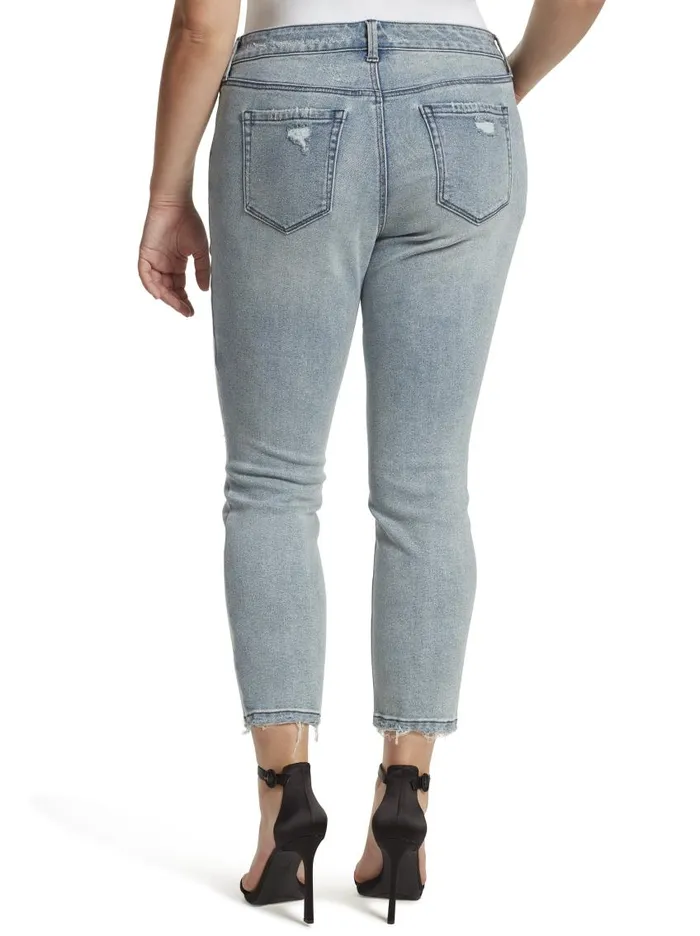 Jessica Simpson Denim Women Arrow Straight Ankle Jeans In Dazed Dazed