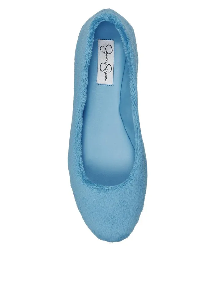 Jessica Simpson Flats Women Brinley Flat In Blue Fuzzy Blue