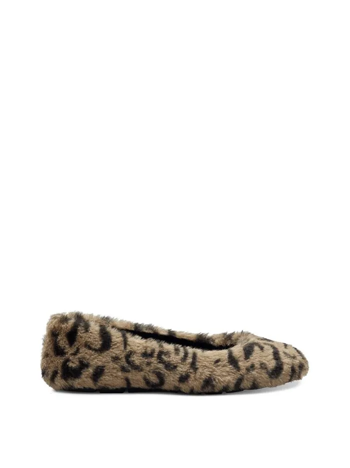 Jessica Simpson Flats Women Brinley Flat In Leopard FauxFur Fuzzy Natural Leopard Jessica Simpson Flats Women Brinley Flat In Leopard FauxFur Fuzzy Natural Leopard