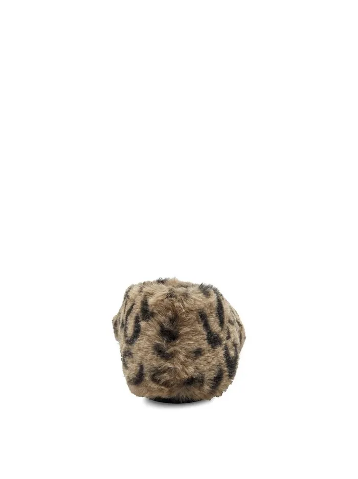 Jessica Simpson Flats Women Brinley Flat In Leopard FauxFur Fuzzy Natural Leopard