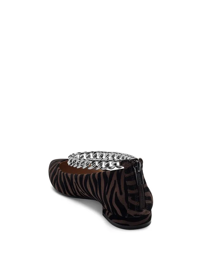 Jessica Simpson Flats Women Lanna Flat In Zebra Brown And Black Zebra