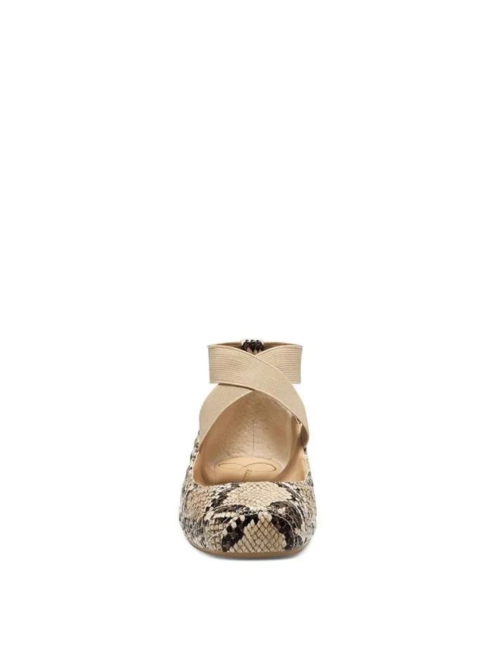 Jessica Simpson Flats Women Mandalaye Ballet Flat In Khaki Khaki Quilted Snake