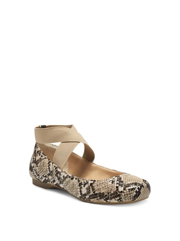 Jessica Simpson Flats Women Mandalaye Ballet Flat In Khaki Khaki Quilted Snake