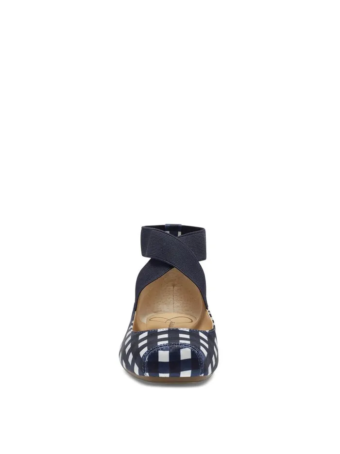 Jessica Simpson Flats Women Mandalaye Ballet Flat In Navy Check Navy Check