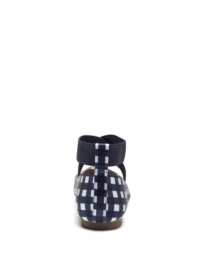 Jessica Simpson Flats Women Mandalaye Ballet Flat In Navy Check Navy Check