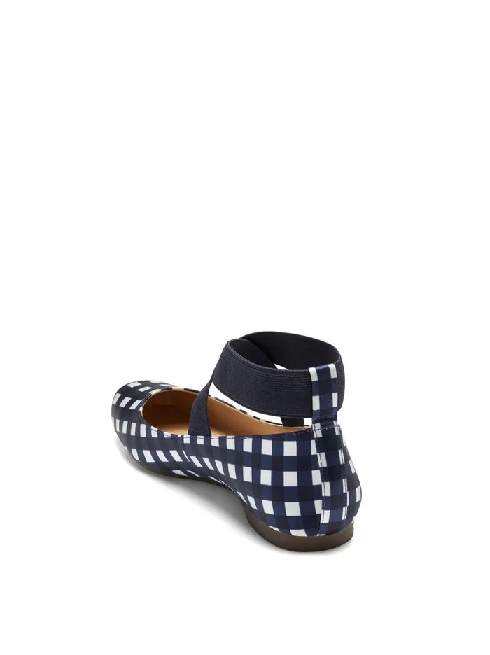 Jessica Simpson Flats Women Mandalaye Ballet Flat In Navy Check Navy Check