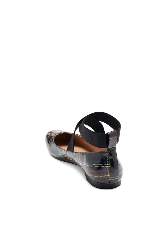 Jessica Simpson Flats Women Mandalaye Ballet Flat In Patent Plaid Patent Plaid