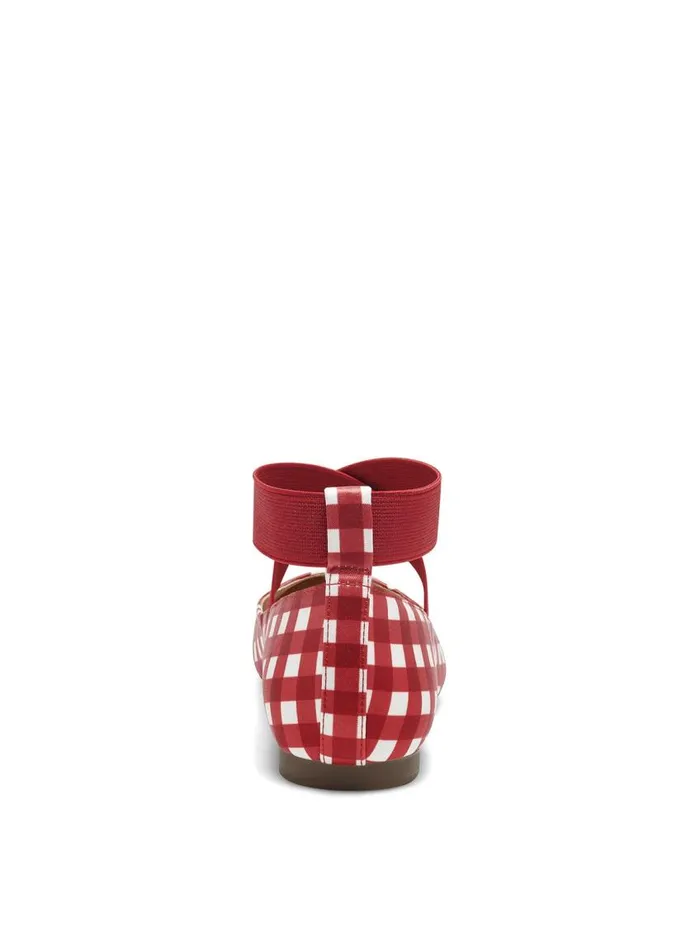 Jessica Simpson Flats Women Mandalaye Ballet Flat In Red Check Red Check